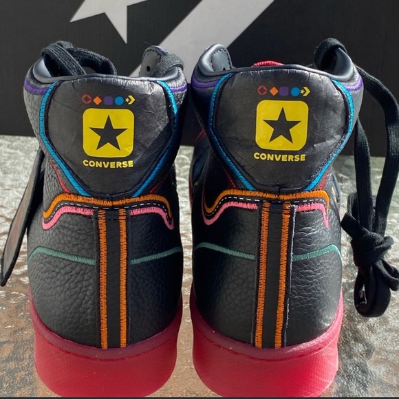 Converse All Star Pro Leather Mid Sneakers - Picture 4 of 7